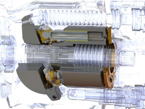 Cross section of an axial piston pump | Download Scientific Diagram