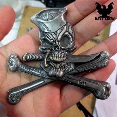 Jolly Roger Skull Crossed Bones Coin Released! -- NavyCrow.com | PRLog