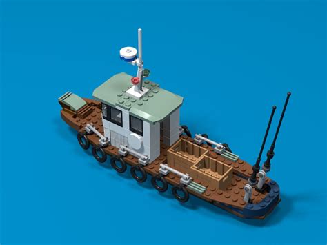 LEGO MOC Fishing Boat by PsiborgVIP | Rebrickable - Build with LEGO