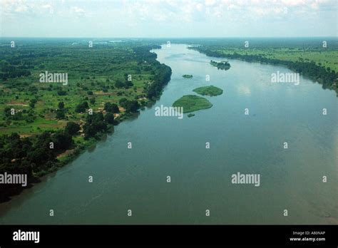 Nile river in Juba South Sudan From the plane Stock Photo - Alamy