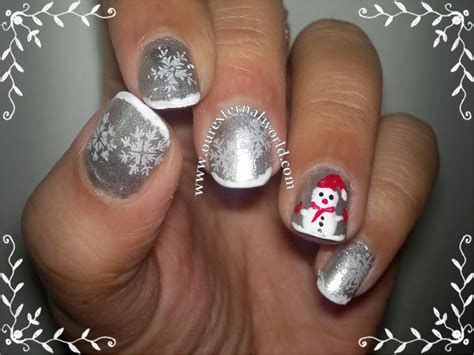 Christmas Nail Art - Snowman Tutorial