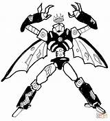 Sci Fi Robot  Winged King Bot coloring Page Free Printable Coloring sketch template