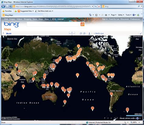 New “Earthquakes in Last 7 Days” Bing Map App | Chris Pietschmann