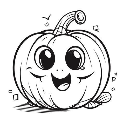 Halloween Coloring Pages For Cute Pumpkin Outline Sketch Drawing Vector, Halloween Pumkin ...