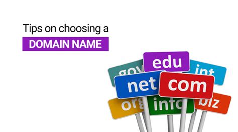 Check top 10 tips on Choosing a Domain Name