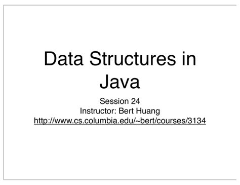 Data Structures in Java