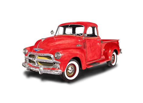 1955 Chevrolet 3100 Pick Up Truck Painting by Jack Pumphrey | Pixels