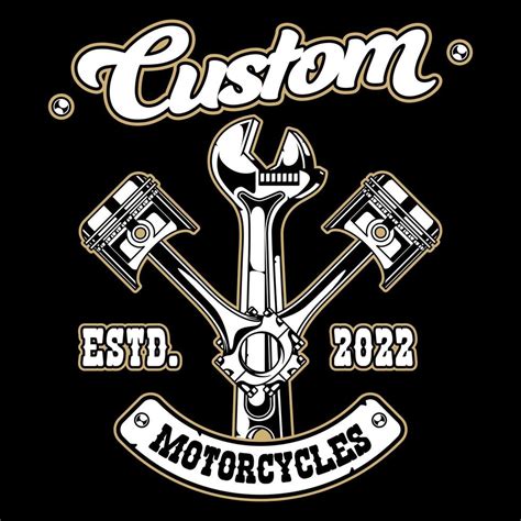 Motorcycle club vector stock illustration logo 10450250 Vector Art at Vecteezy