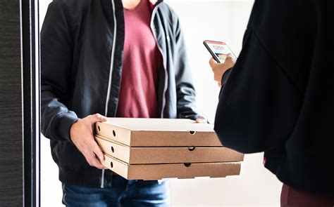 Pizza Delivery To Home Door After Online Order With Mobile Phone – InsideSources