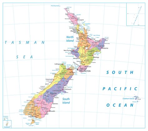 New Zealand Maps and Regions | Mappr