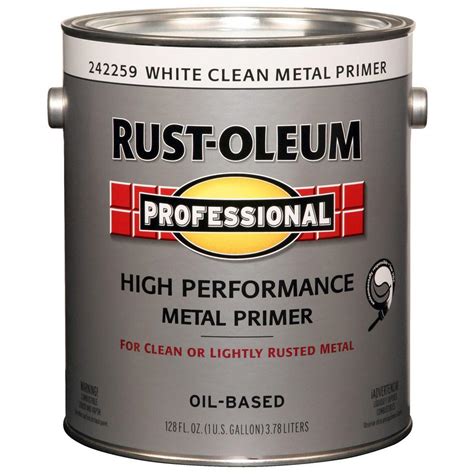 Rust-Oleum Professional 1 gal. White Clean Metal Primer (Case of 2)-242259 - The Home Depot