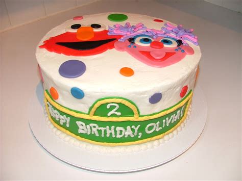 Elmo & Abby Birthday Cake - CakeCentral.com