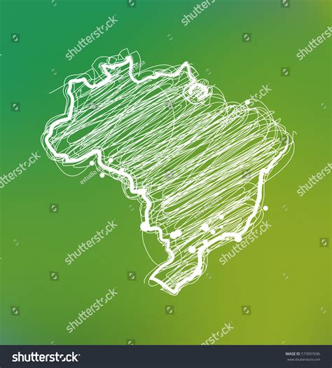 Draw Sketch Brazil Map Stock Vector (Royalty Free) 573997696 | Shutterstock