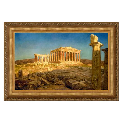 The Parthenon Framed Painting Medium - DA5942 - Design Toscano