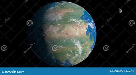 Earth Planet with Ancient Supercontinent Pangea or Pangaea Stock Illustration - Illustration of ...