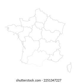 France Political Map Administrative Divisions Stock Vector (Royalty Free) 2251347227 | Shutterstock