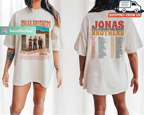 Jonas Brothers Shirt, Jonas Brothers Tour Shirt, Jonas Brothers Five Albums