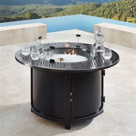 Oakland Living Dubai 44 in. Round Propane Fire Pit Table - Walmart.com - Walmart.com