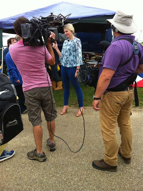 Catherine Southon with The Bargain hunt program being filmed at the Norfolk showground - photo ...