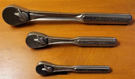 Vintage Craftsman Ratchet Set - Socket Wrenches Flying V 1/4", 3/8", 1/ ...