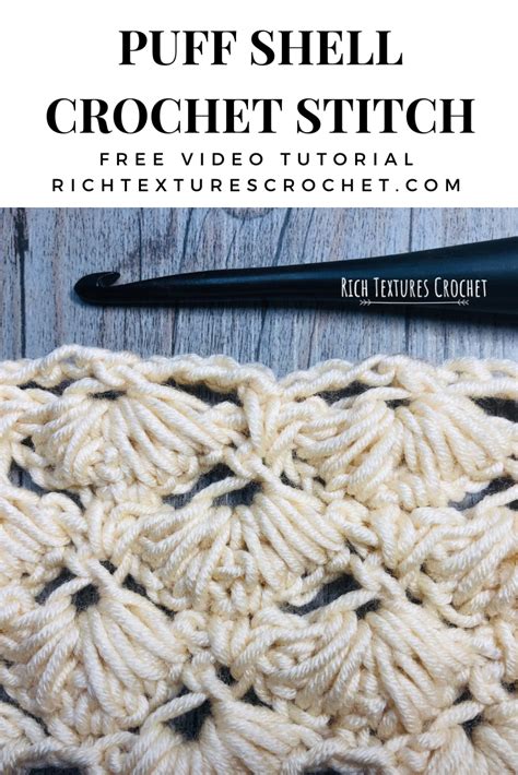 Crochet Puff Shell Stitch - YouTube | Crochet stitches tutorial, Crochet videos tutorials, Star ...