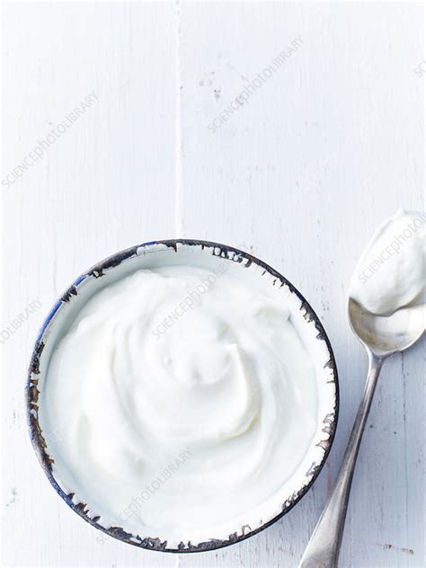 Low fat greek yogurt - Stock Image - F023/1408 - Science Photo Library