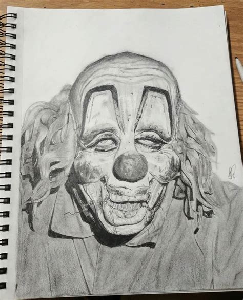 Just finished my portrait of Clown! Thoughts? : r/Slipknot