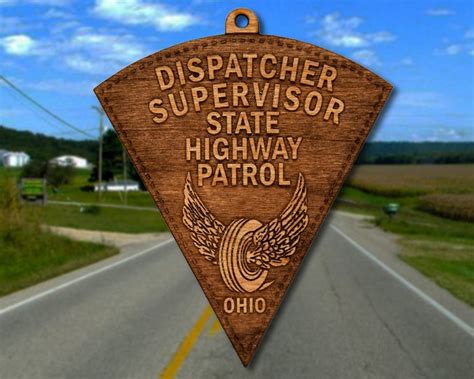 Personalized Wooden Ohio State Police Badge or Shoulder Patch - Etsy