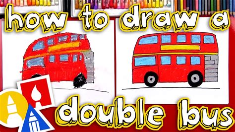 How To Draw A Double Decker Bus - YouTube