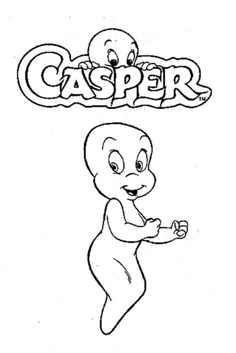 Casper The Friendly Ghost Coloring Pages at GetDrawings | Free download