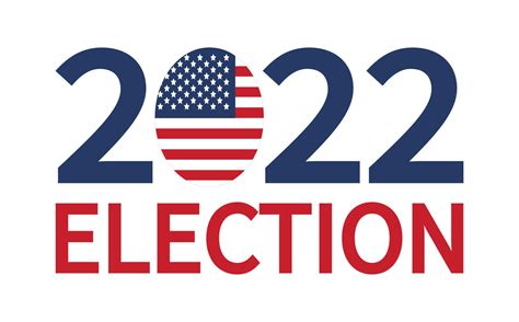 Day of mid-term elections. Vote 2022 USA, banner design. Political ...