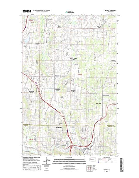 MyTopo Bothell, Washington USGS Quad Topo Map