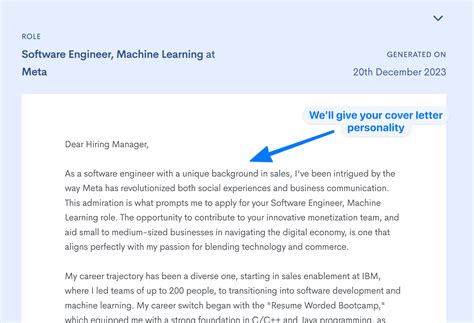AI Cover Letter Generator - Get a perfect cover letter that stands out, instantly
