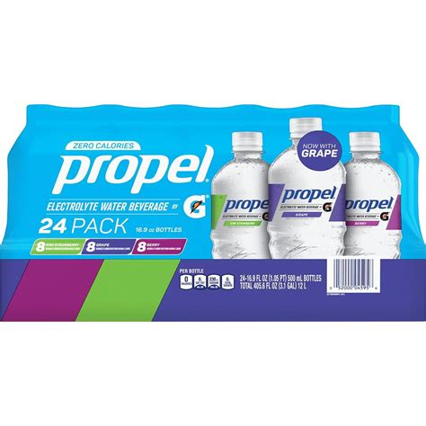 Propel Zero Calorie Flavored Water Variety Pack (16.9oz / 24pk ...