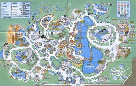 Theme Park Brochures SeaWorld Orlando Map 2007 | ThemeParkBrochures.net