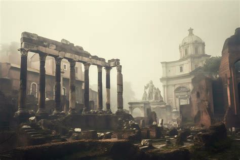 ancient Roman ruins at the Roman Forum Generative AI 32492746 Stock ...