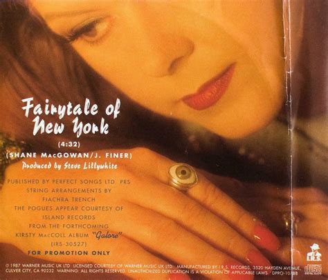 Fairytale of New York (1987 CD promo) - Kirsty MacColl