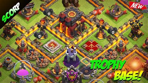 Best TH10 Trophy Push Base | CoC Town Hall 10 Base 2017 | Updated Share ...