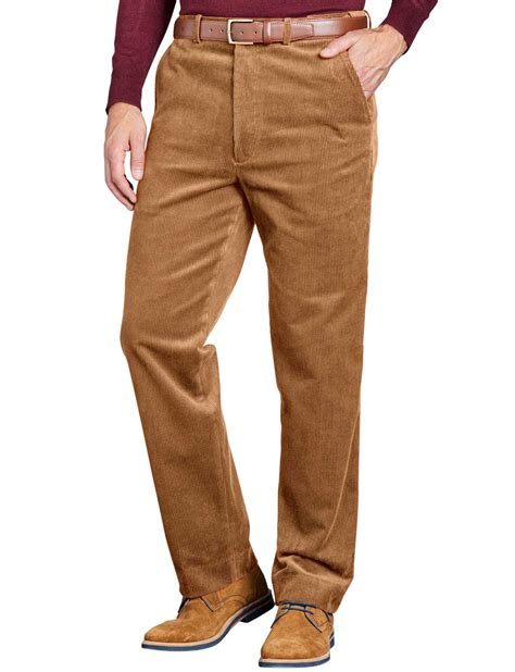 Mens Corduroy Cotton Trouser Pants With Hidden Extra Waistband | eBay