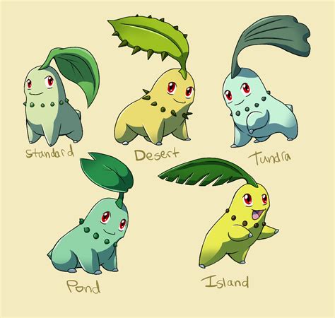 Pokemon Subspecies: Chikorita by CoolPikachu29 on DeviantArt