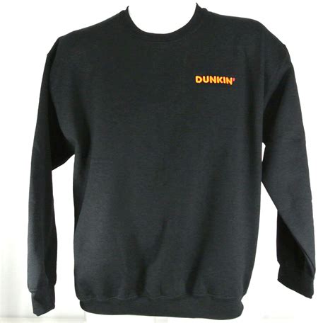 DUNKIN' DONUTS Employee Uniform Sweatshirt Black Size M Medium NEW