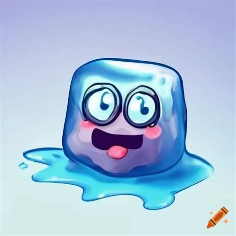 Adorable melting ice cube on Craiyon