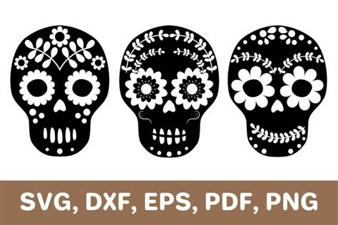 Sugar skull svg, floral skull, day of the dead, (2134237)