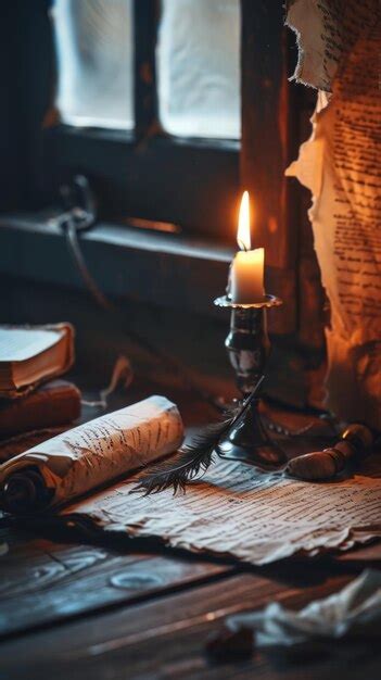 Premium Photo | Antique parchment and quill