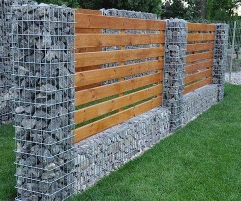 20+ Marvelous Stone Fence Design Ideas for Front Yard #designerjewelry #gardeningtips # ...