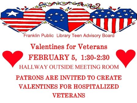 Franklin Public Library: Valentines for Veterans