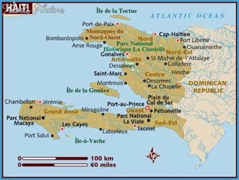 Haiti Map - TravelsFinders.Com