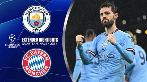 Man. City vs. Bayern: Extended Highlights | UCL Quarter-Finals - Leg 1 ...