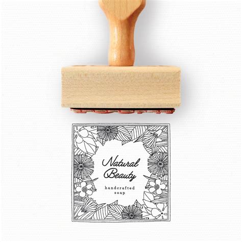 Semi Custom Logo Stamp - Hand Drawn Custom Stamp — Modern Maker Stamps