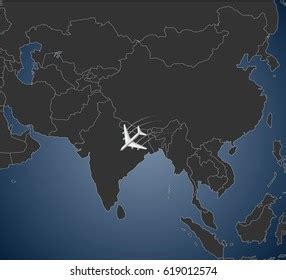 Asia Airline Map Stock Vector (Royalty Free) 619012574 | Shutterstock